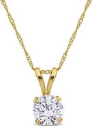 Julianna B. 1 CTW Lab-Grown Diamond Solitaire Necklace 14k