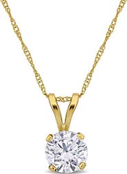 Julianna B. 1 CTW Lab-Grown Diamond Solitaire Necklace 14k