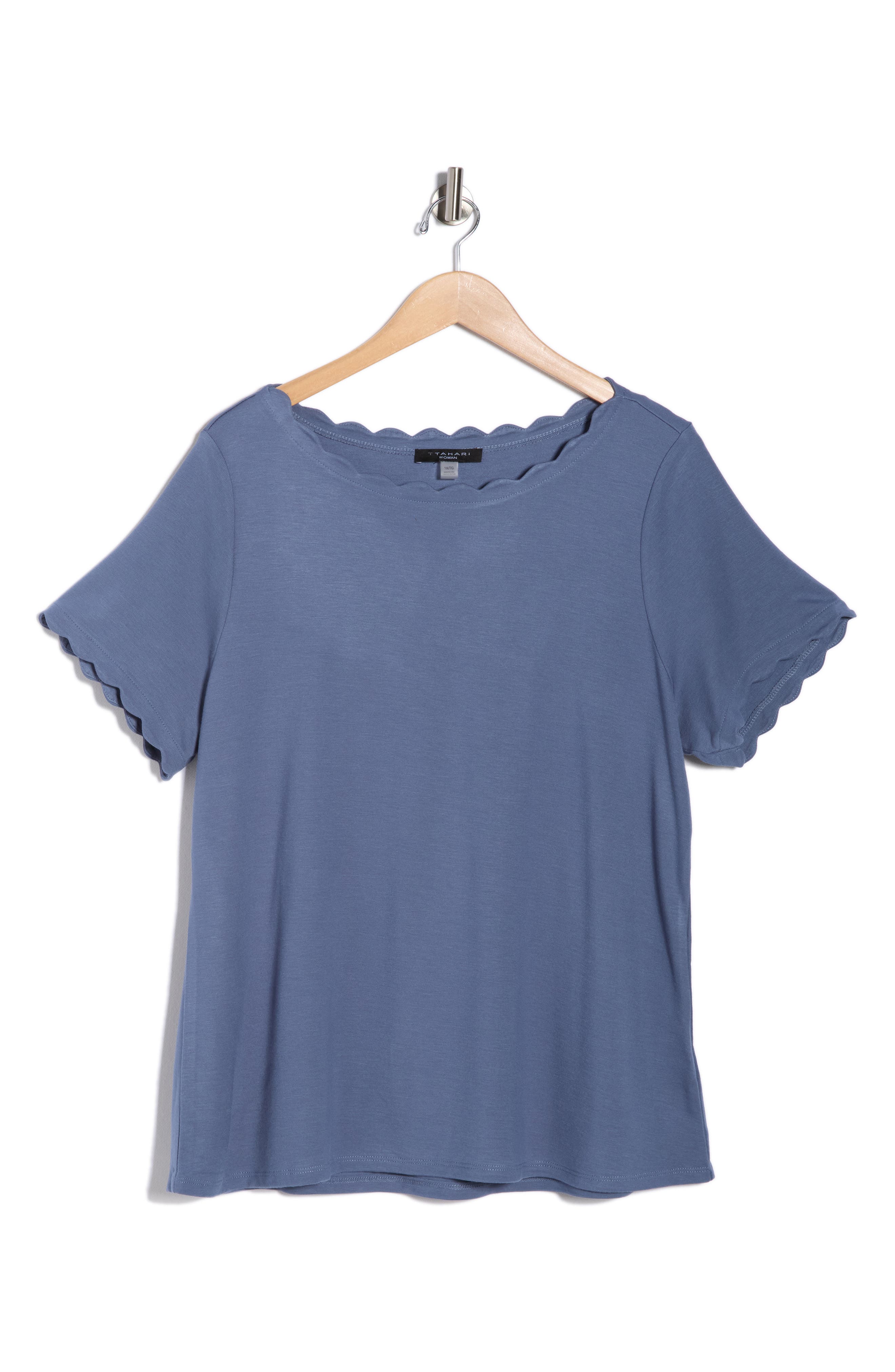 T Tahari Scallop T-Shirt