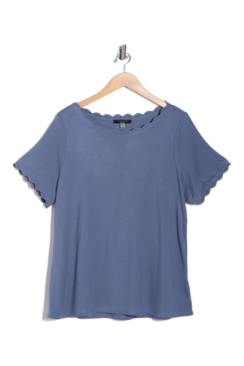 Scallop T-Shirt, Alternate, color, BLUE FIN