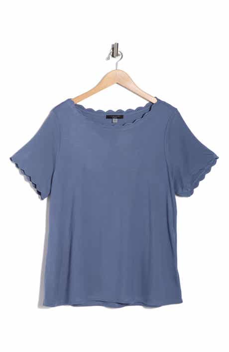 T Tahari Scallop T-Shirt