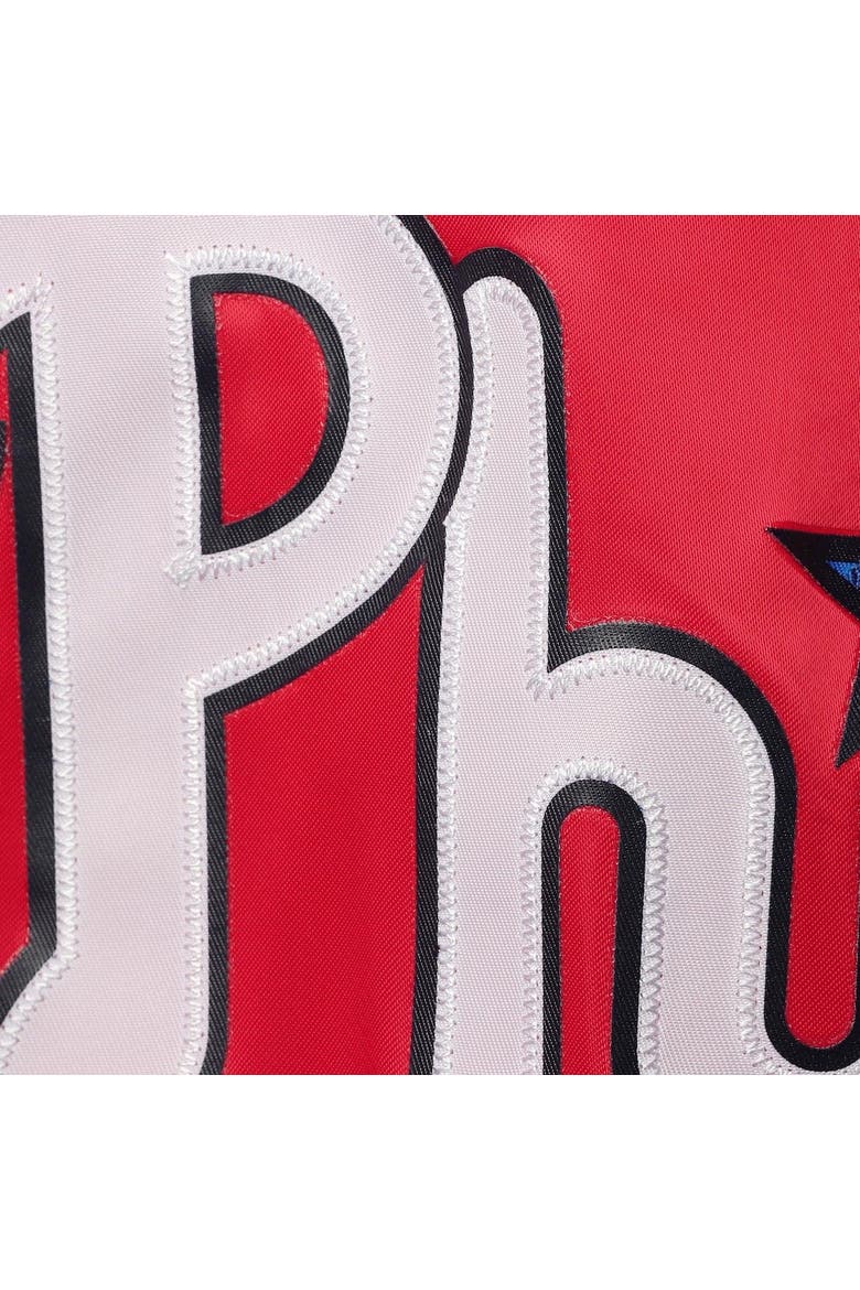 Men's Pro Standard Red Philadelphia Phillies Wordmark Satin Full-Snap Jacket, Alternate, color, Red