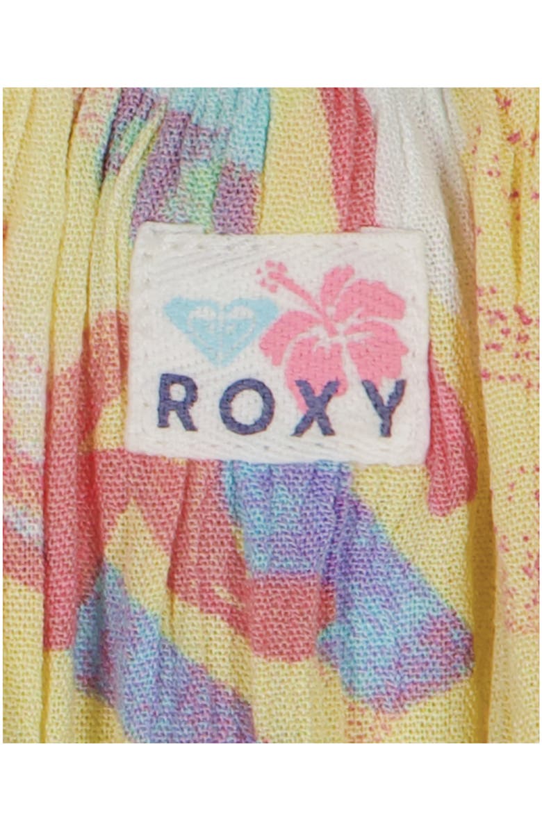 Roxy Kids' Palm Print Sundress, Alternate, color, Coconut Milk