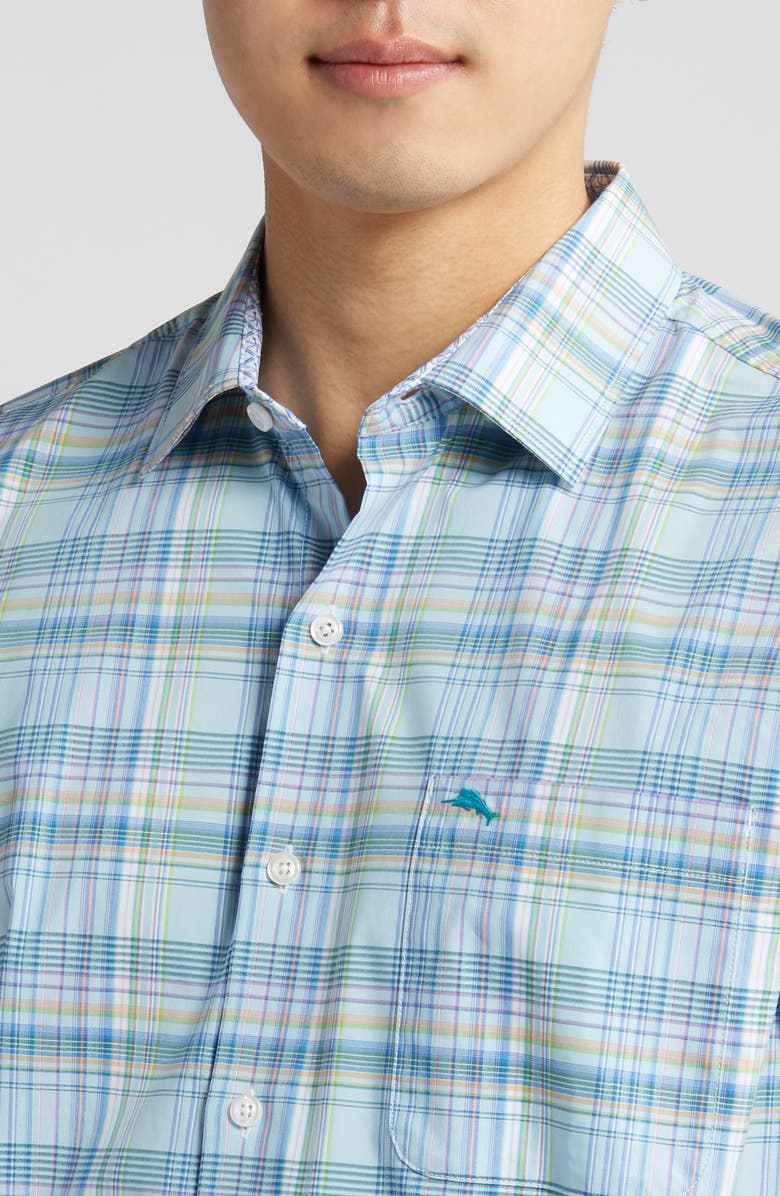 Tommy Bahama Sarasota Stretch Chablis Plaid Button-Up Shirt, Alternate, color,