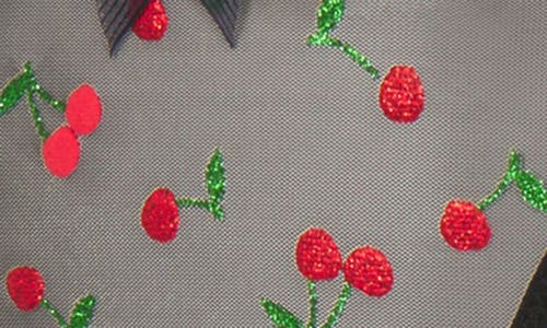 Savage X Fenty Puff Cherries String Bikini In Black