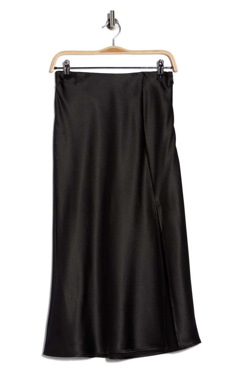 Tart Aryanwen Satin Midi Skirt, Main, color, Black