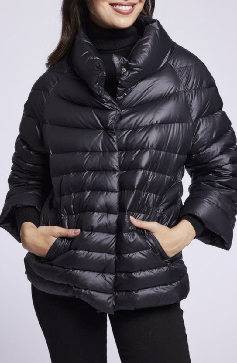 Blue Duck Channel Quilted Down Puffer Jacket, Main, color, Black