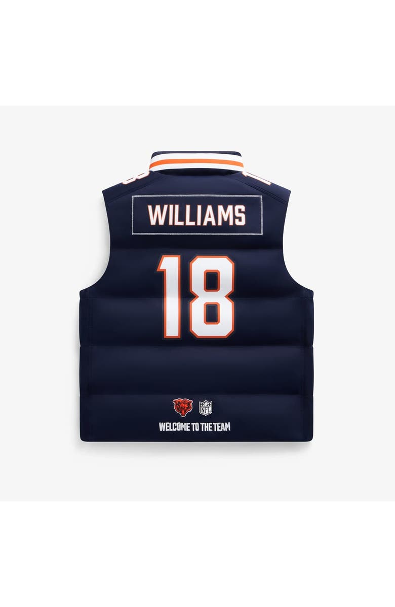 Off Season Unisex Caleb Williams Navy Chicago Bears Player Puffer Vest, Alternate, color, Navy