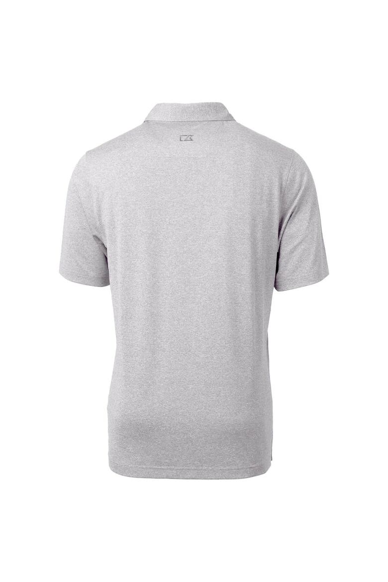 Men's Cutter & Buck Heather Gray Southern Illinois Salukis Forge Stretch Polo, Alternate, color, Heather Gray
