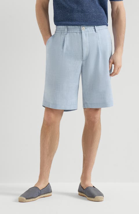 Chevron Bermuda shorts