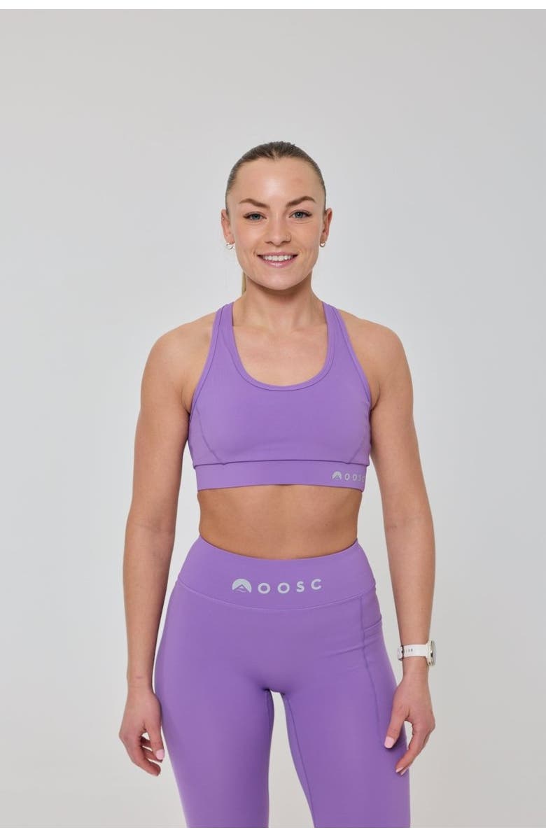 OOSC High Support Elite Crossback Sports Bra - Purple, Alternate, color, Purple