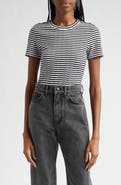 Veronica Beard Draya Stripe Knit T-Shirt