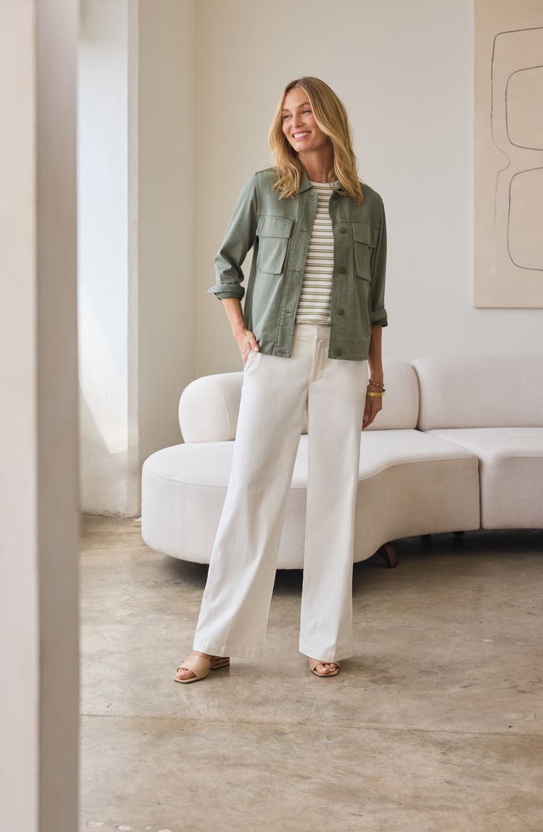 Liverpool Los Angeles Cargo Jacket, Alternate, color, Martini Olive