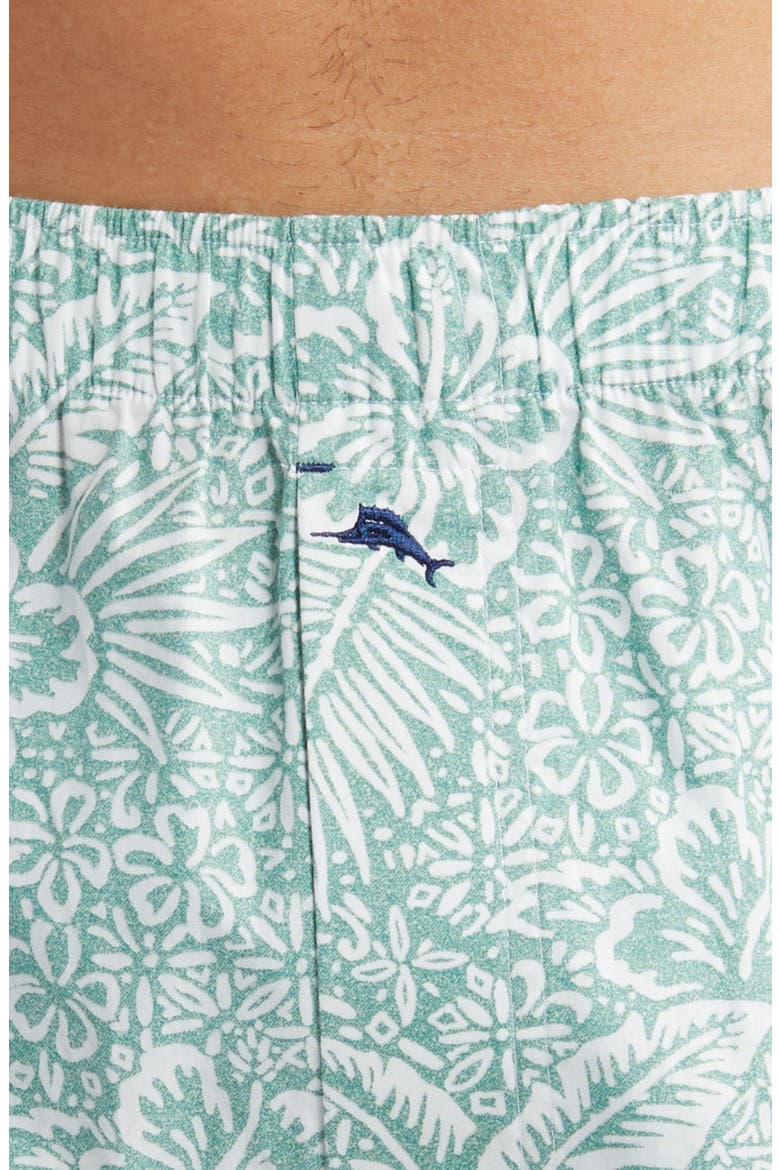 Cotton Pajama Boxers, Alternate, color, MINT PRINT