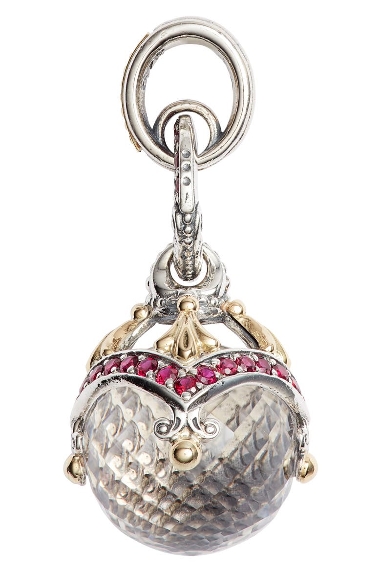 Pythia Crystal Orb Pendant, Alternate, color, SILVER/ CRYSTAL