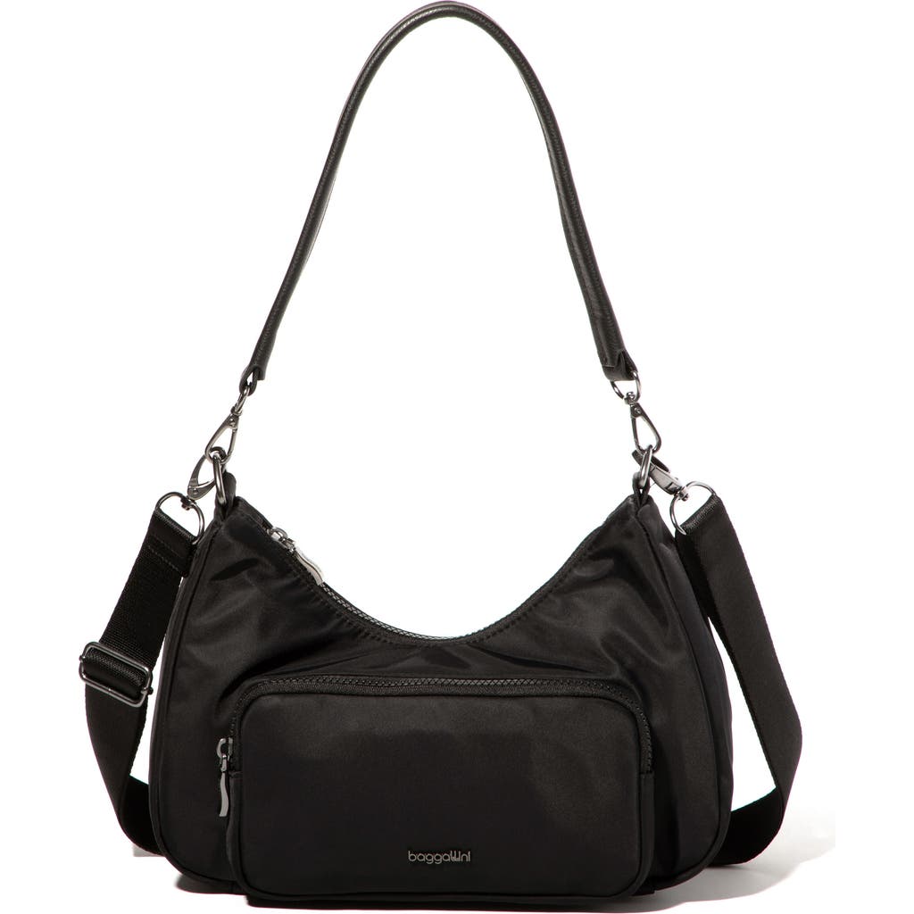 Baggallini Savannah Crossbody Bag In Black Twill