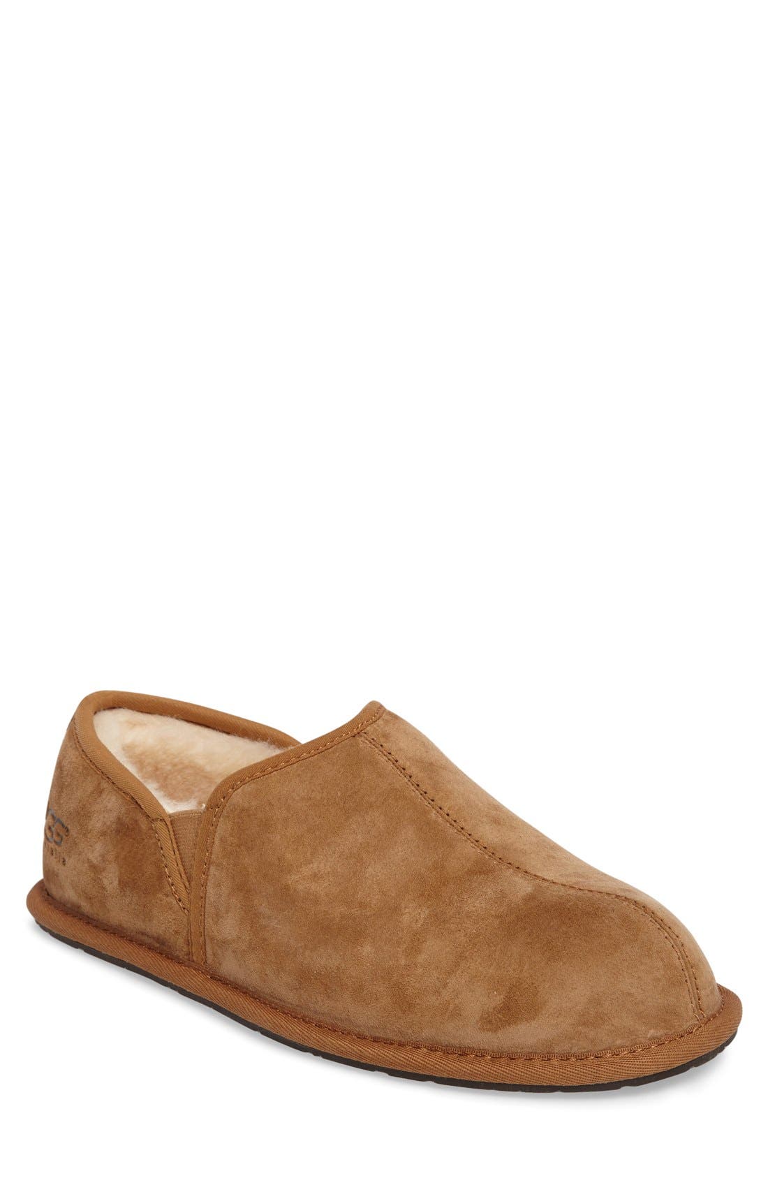 'Scuff Romeo II' Slipper, Main, color, CHESTNUT