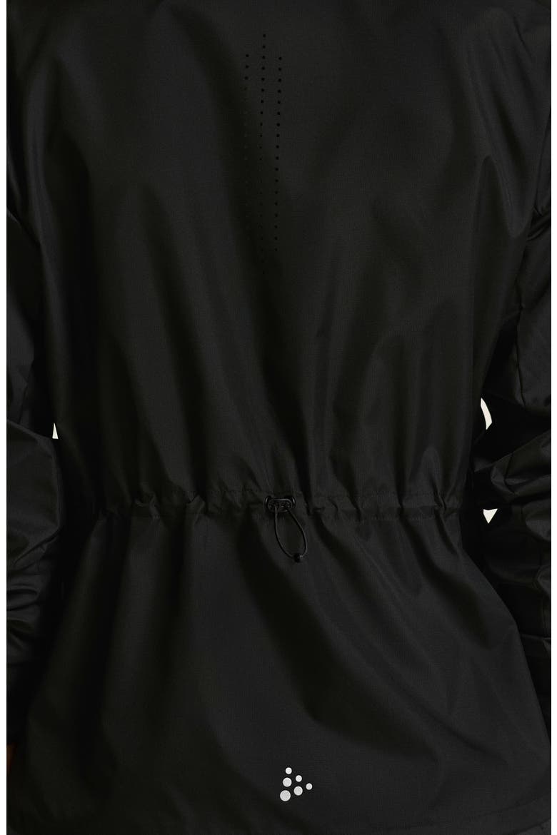 Essence Water Repellent Wind Jacket, Alternate, color, BLACK