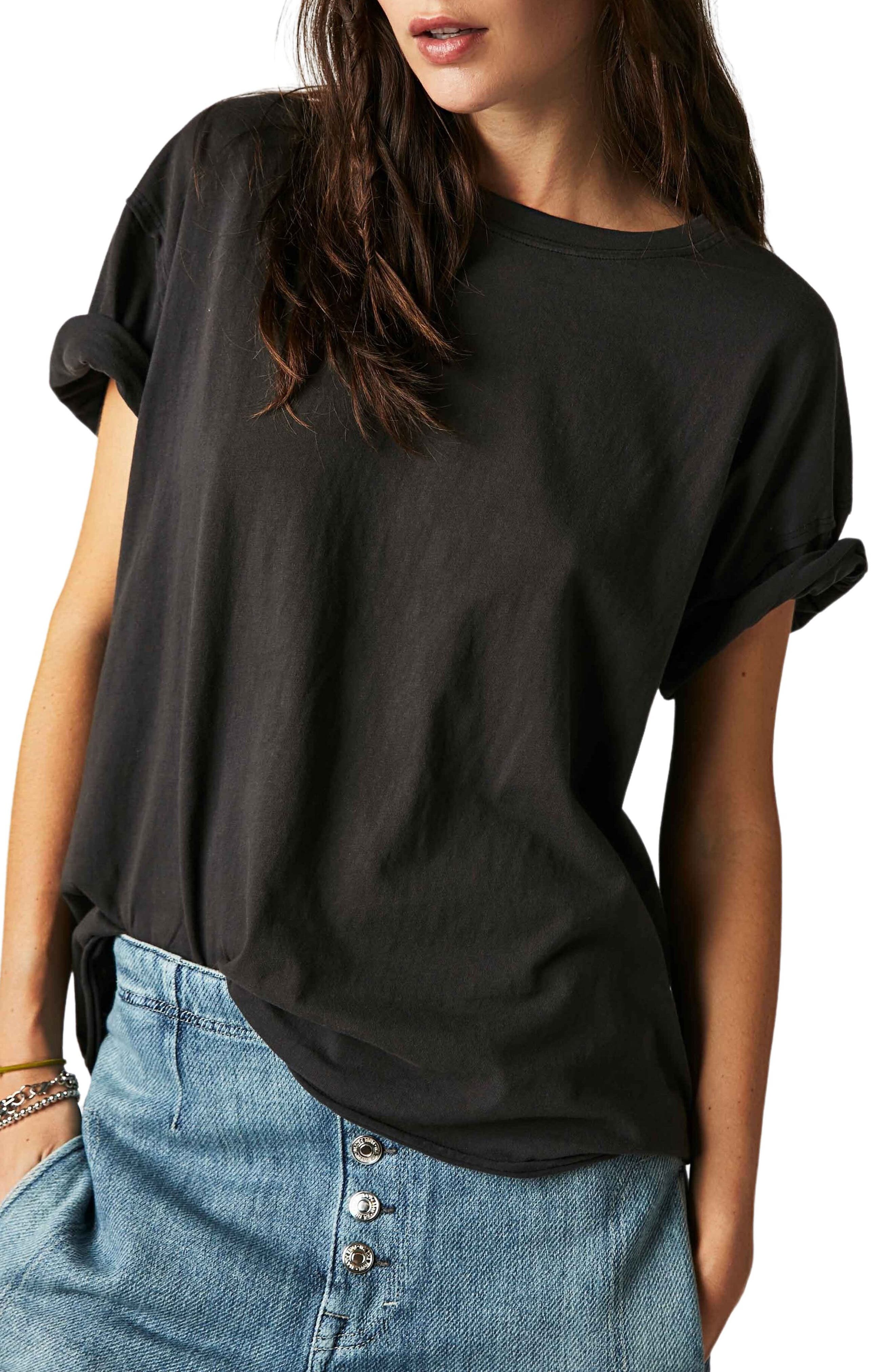 Женские Free People Nina Crewneck Cotton T-Shirt — фото 6