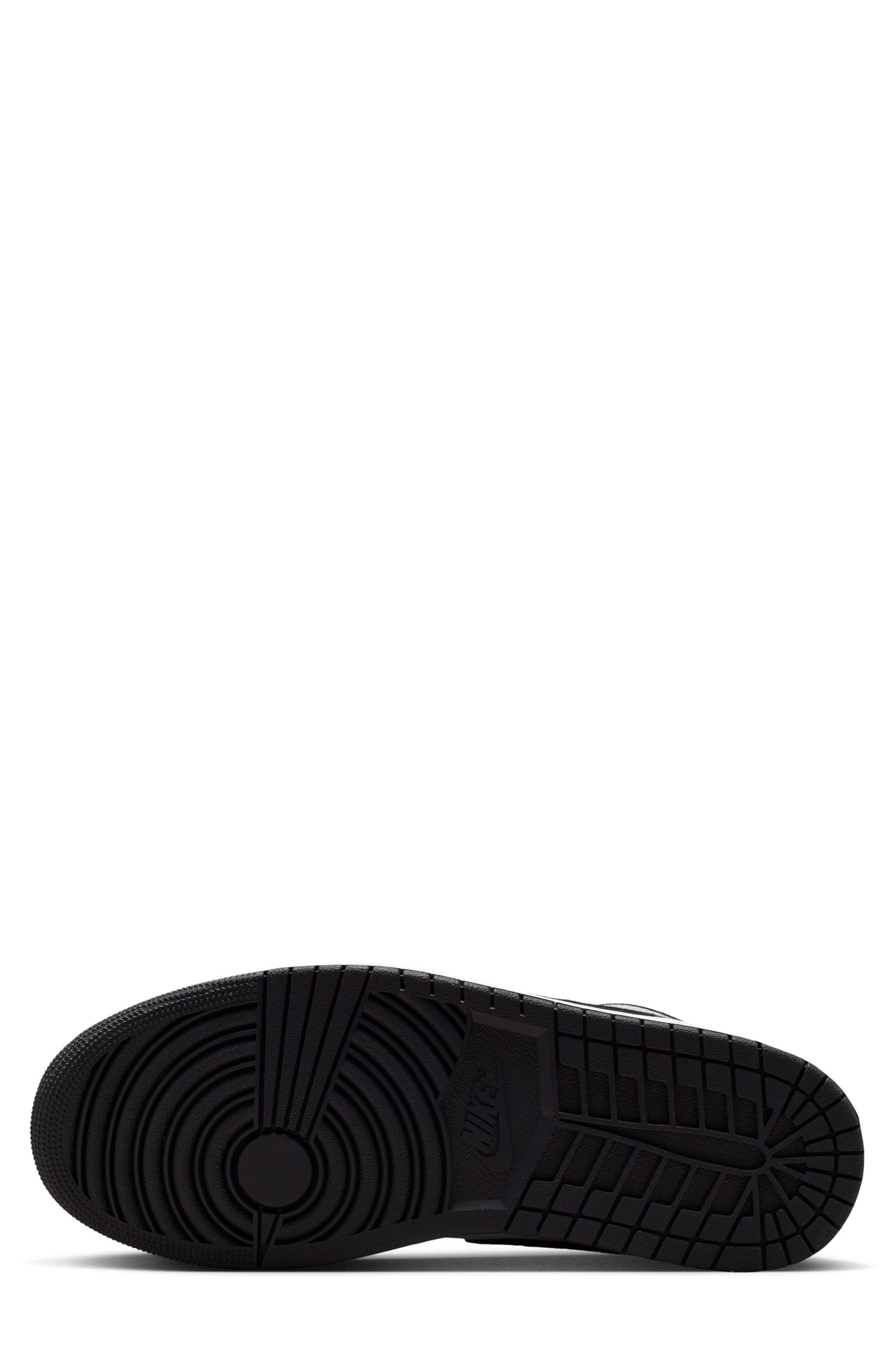 Air Jordan 1 Low Basketball Sneaker, Alternate, color, BLACK/ WHITE/ SMOKE GREY
