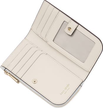 small devin saffiano leather bifold wallet