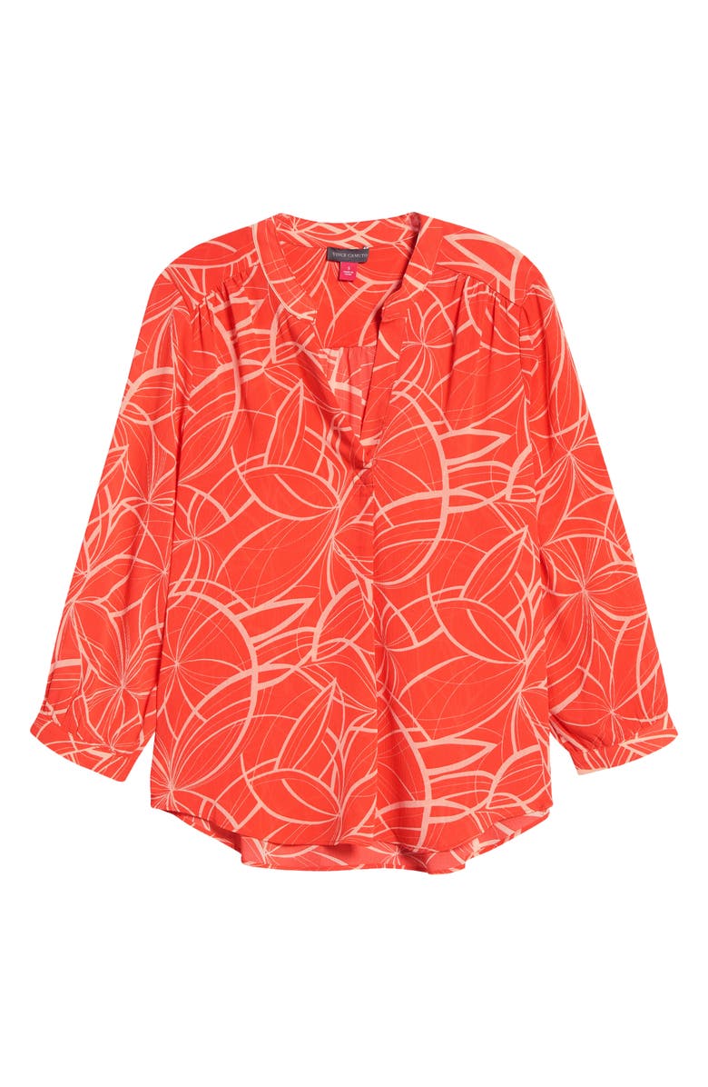 Vince Camuto Swirl Movement Blouse, Alternate, color, 