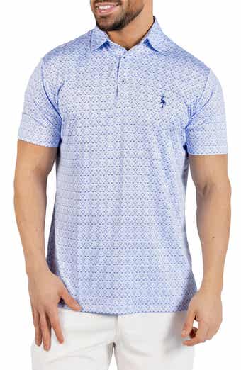 TailorByrd Golf Clubs Print Performance Polo