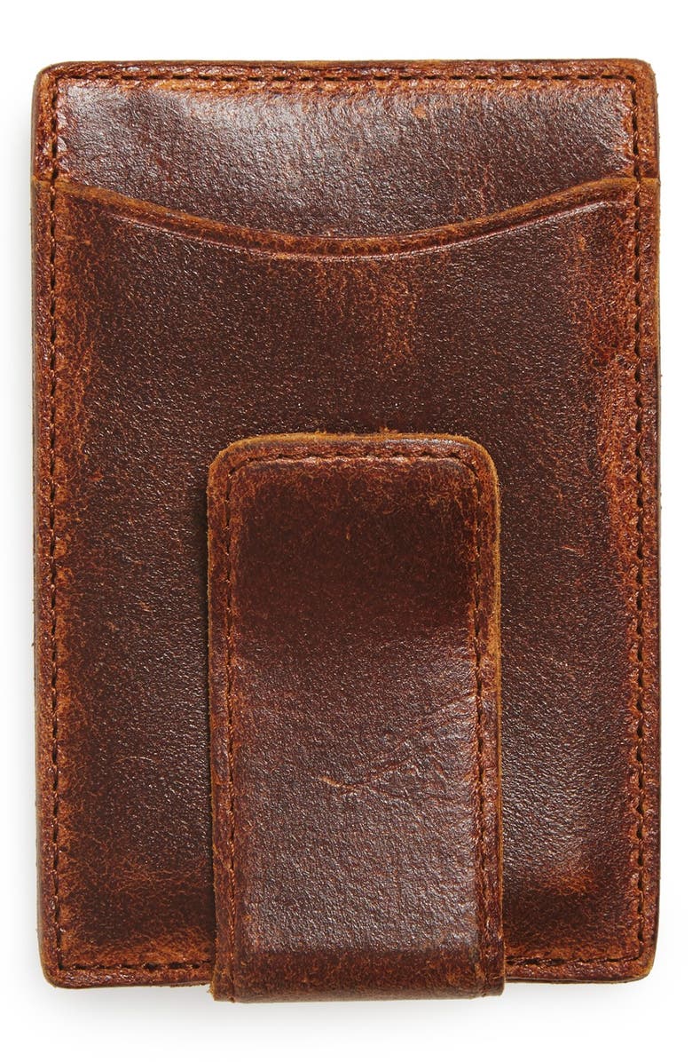 rag & bone Leather Money Clip Wallet, Alternate, color, 