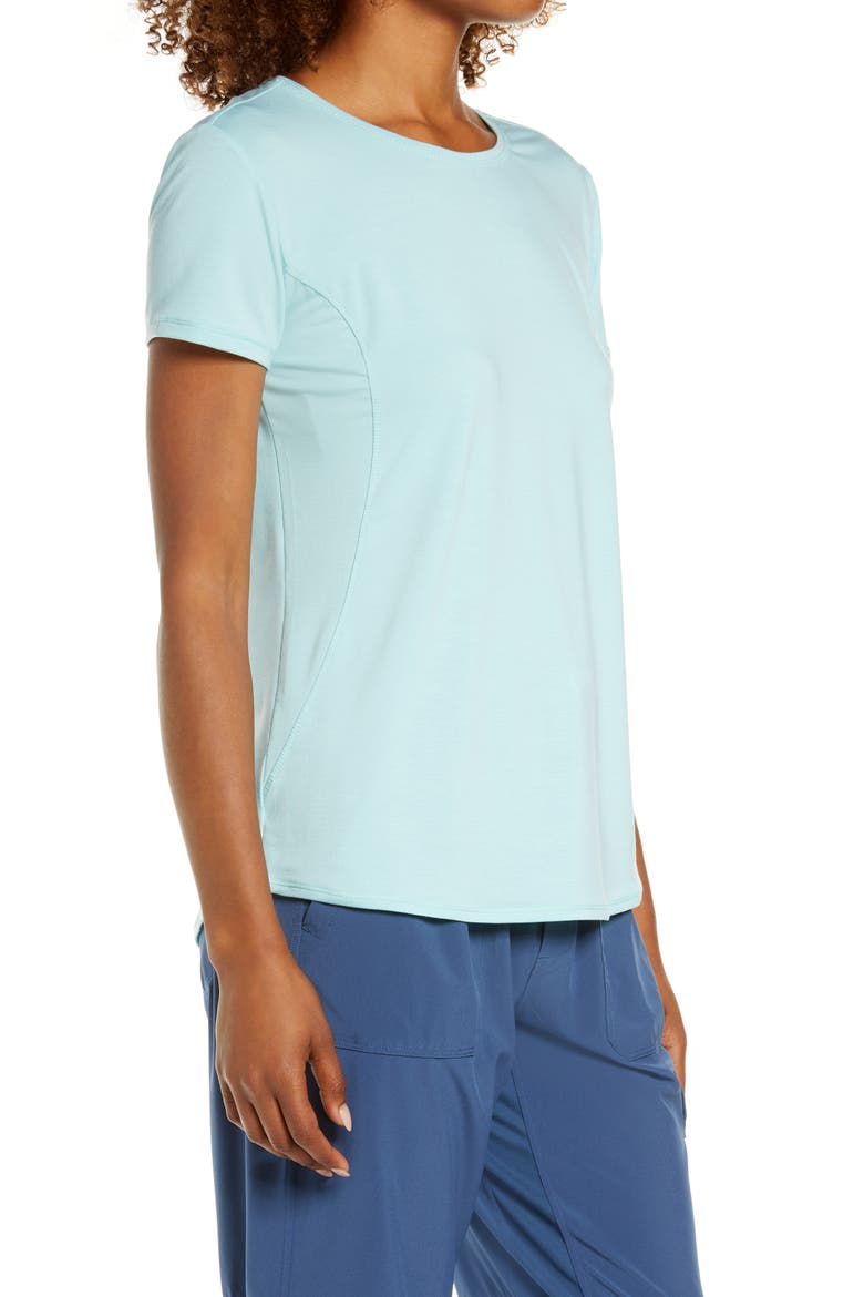 Energy Strength Performance T-Shirt, Alternate, color, BLUE RESORT