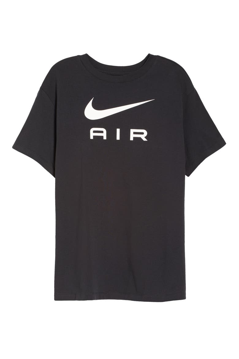 Oversize Air Graphic T-Shirt, Alternate, color, BLACK