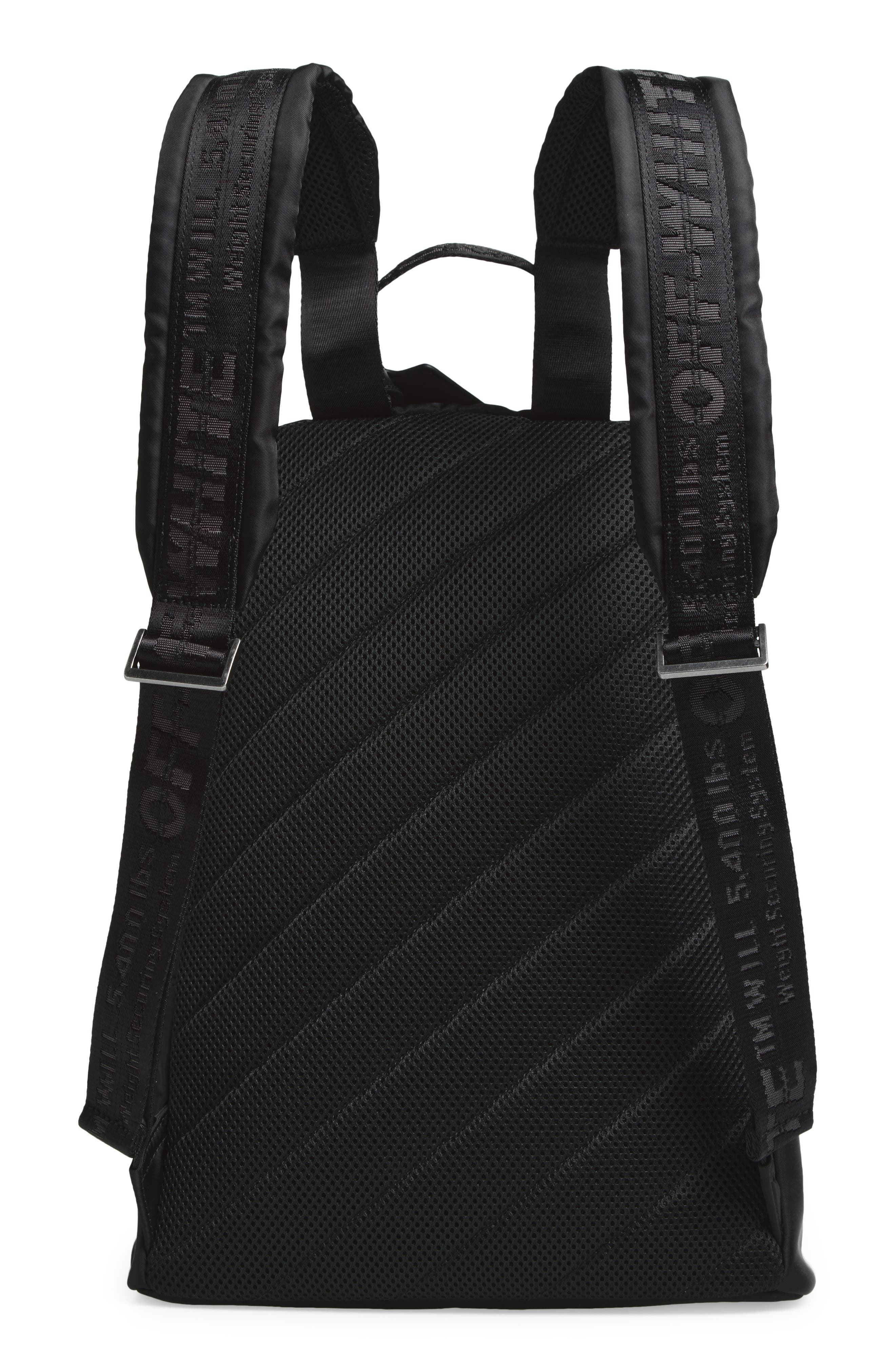 Off-White Classic Dome Nylon Backpack, Alternate, color, Black