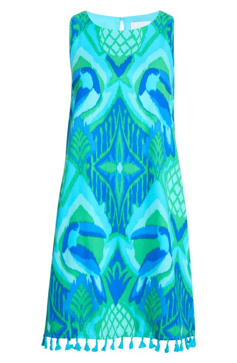 Blissy Tropical Winda Trapeze Dress