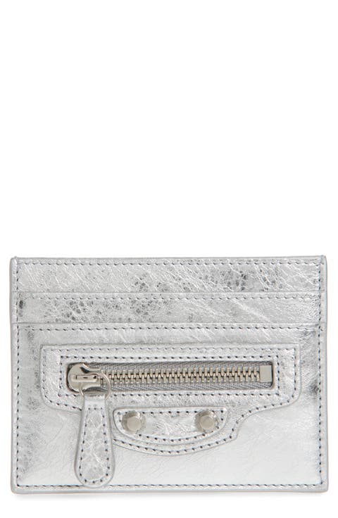 小物 00s Balenciaga City Long Wallet Silver Balenciaga Le City Long coin and card holder for Women