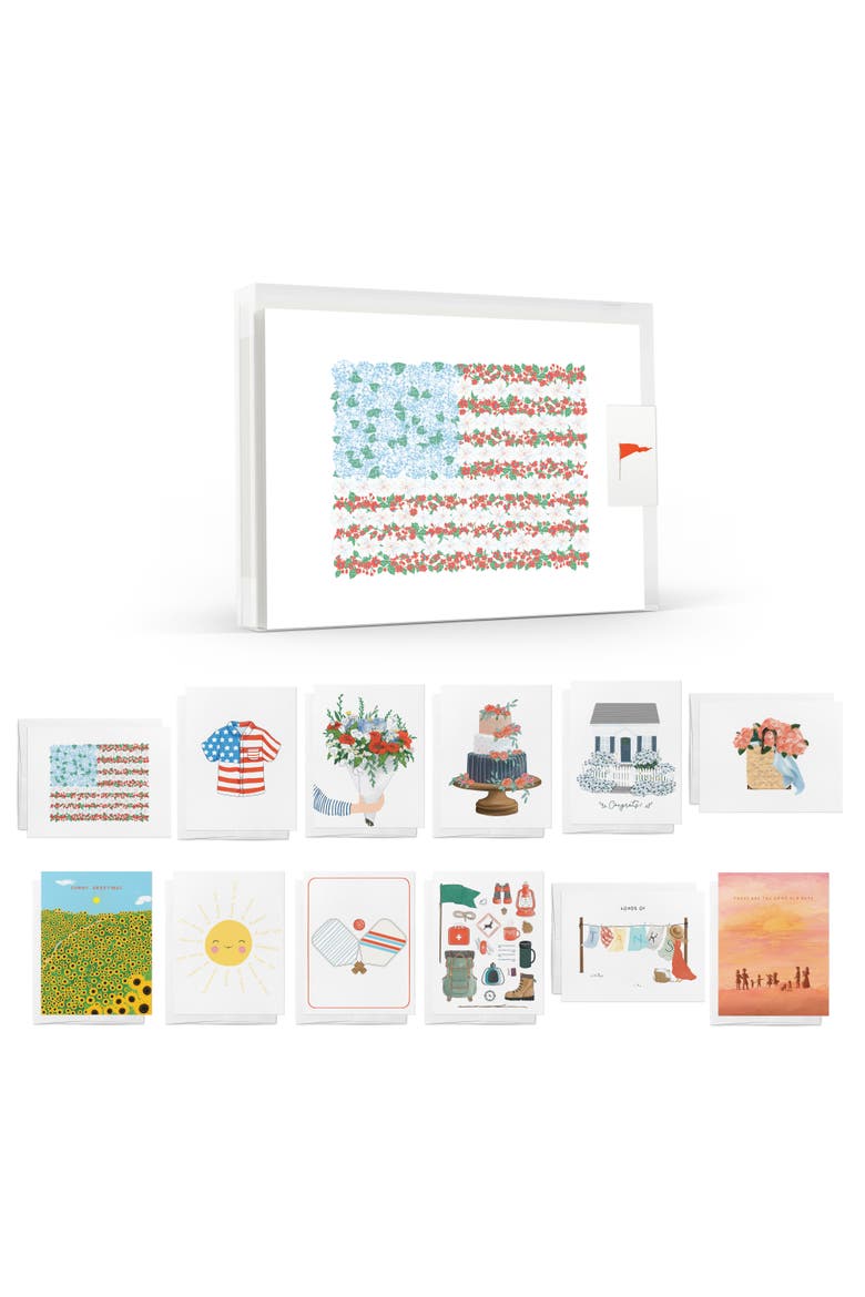 Summertime Greeting Card Pack Assorted Set, Main, color, Multi-Pack