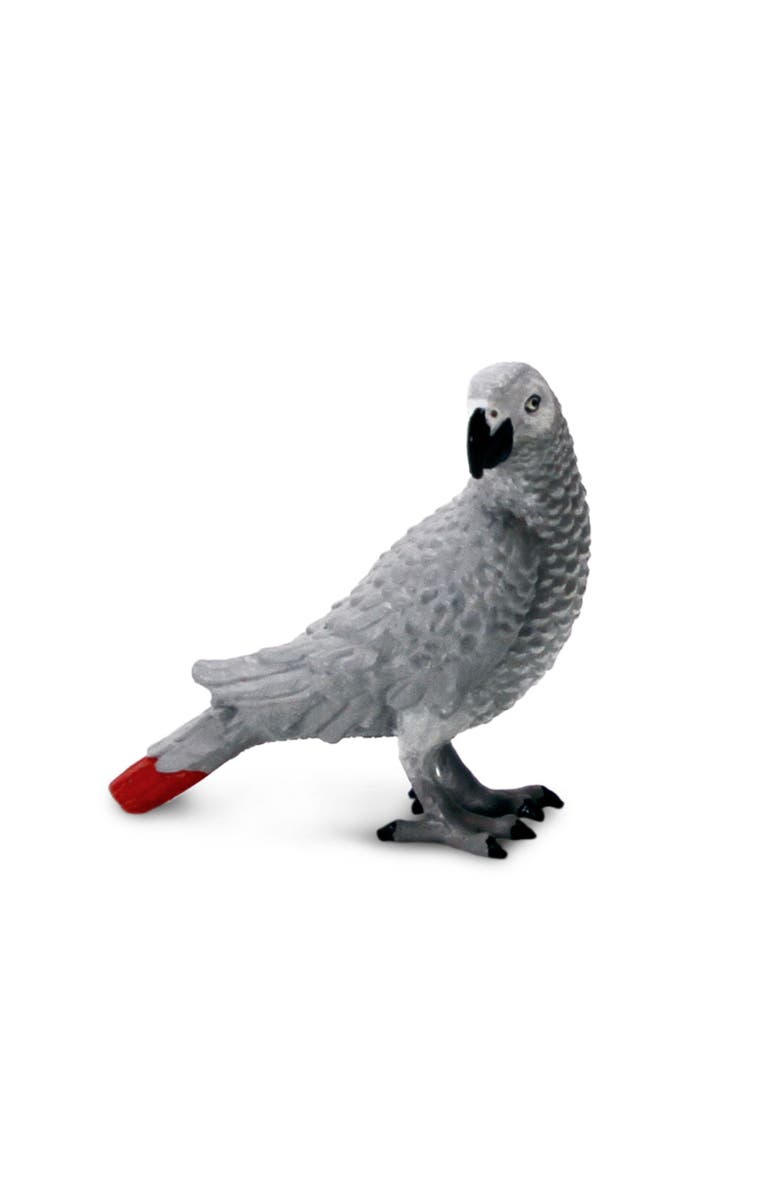 Safari Ltd. African Gray Parrot Kids Toy Figure, Main, color, NO COLOR