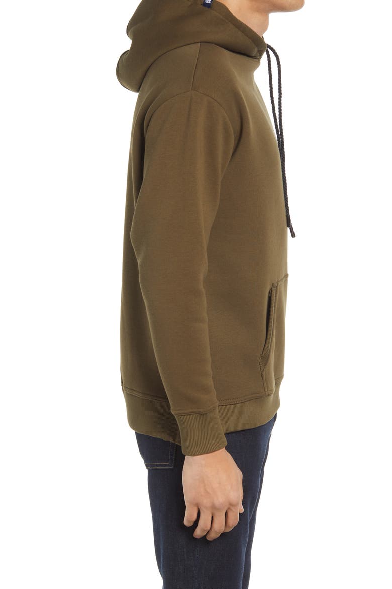 Solid Fleece Hoodie, Alternate, color, OLIVE