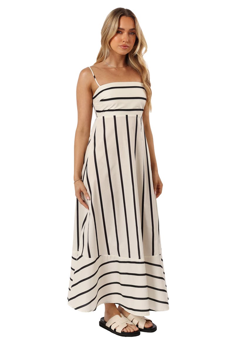 Shantelle Stripe Cotton Sundress, Alternate, color, CREAM STRIPE