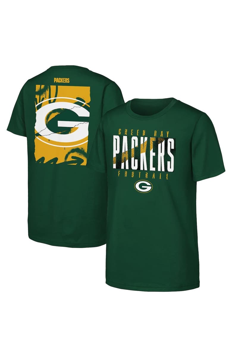 Outerstuff Youth Outerstuff Green Green Bay Packers Posterize T-Shirt, Main, color, Green
