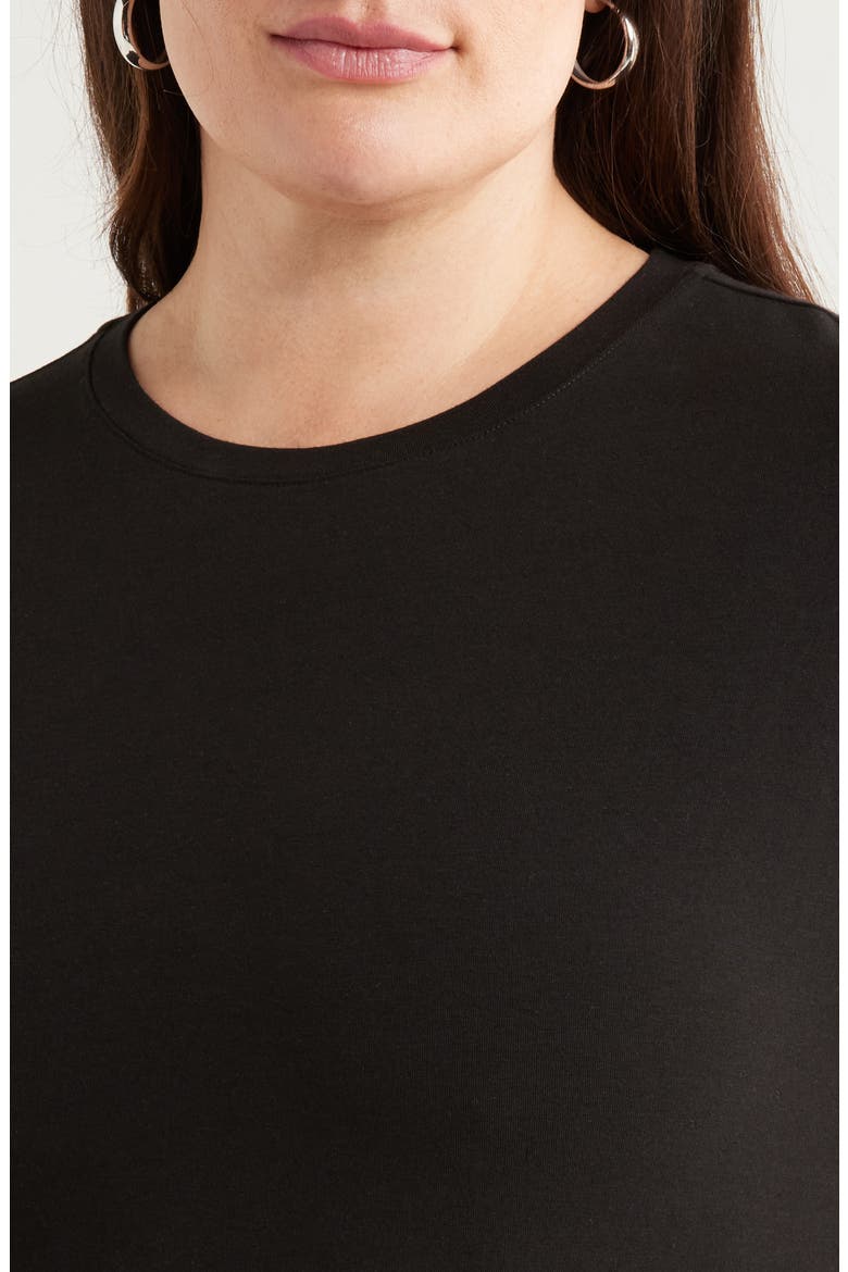 Cuff Sleeve T-Shirt, Alternate, color, BLACK