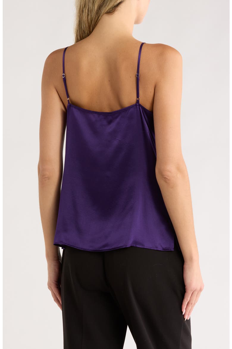 Gabriella V-Neck Silk Camisole, Alternate, color, ACAI