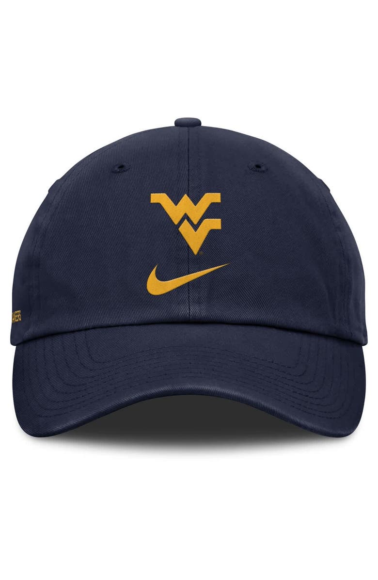 Nike Men's Nike Navy West Virginia Mountaineers Primetime Club Adjustable Hat, Alternate, color,