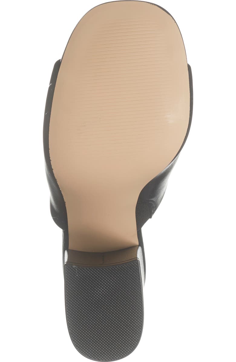 Steve Madden Giavana Block Heel Slide Sandal, Alternate, color, Black Leather