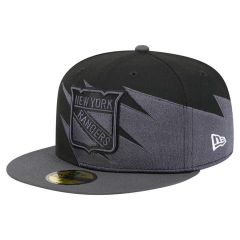 Men's New Era  Black New York Rangers Spikes 59FIFTY Fitted Hat