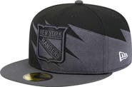 New Era Men's New Era Black New York Rangers Spikes 59FIFTY Fitted Hat