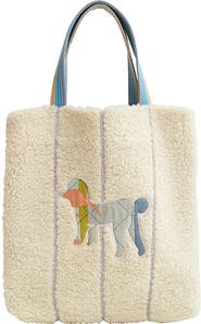 Lost Pattern "Pan Pan" Shearling Tote Bag