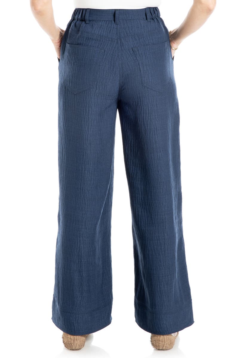 MAX STUDIO Easy Wide Leg Pants, Alternate, color, Heather Navy