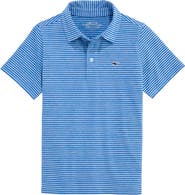 vineyard vines Kids' Bradley Stripe Stretch Polo