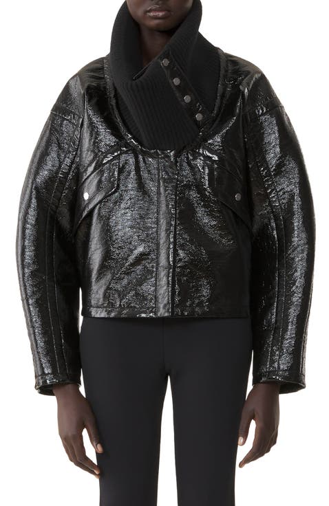 Short Vinyl Coat