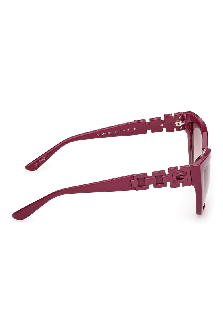 Cat Eye Sunglasses, Alternate, color, VIOLET / GRADIENT BORDEAUX