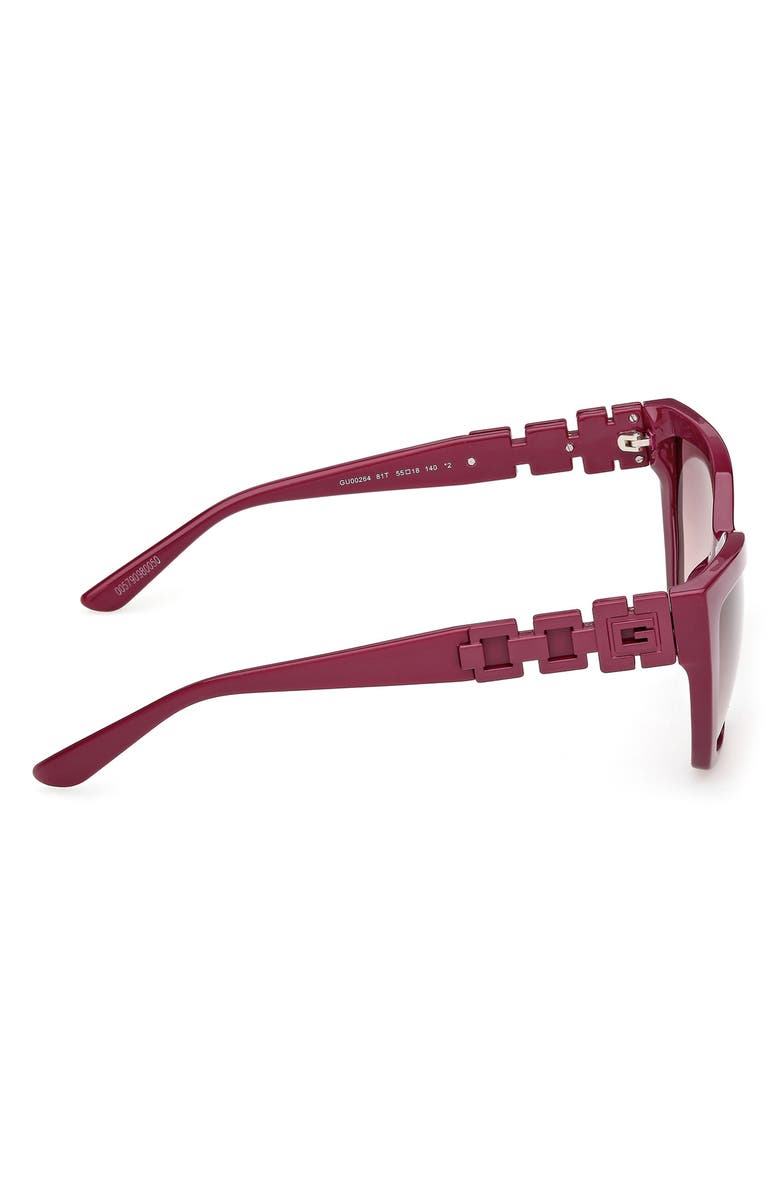 GUESS Cat Eye Sunglasses, Alternate, color, Violet / Gradient Bordeaux